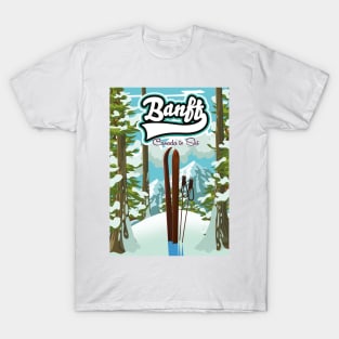 Banff Canada to Ski T-Shirt